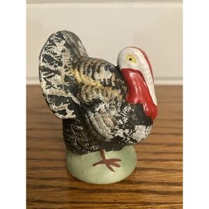 Vintage Thanksgiving Fall 3" Turkey  Candy‎ Container Decor 1930's Made In Japan